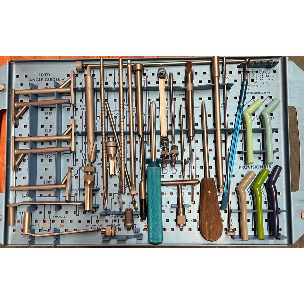 Zimmer Free-Lock Compression Hip Fixation System Instrumentation Set FOR PARTS